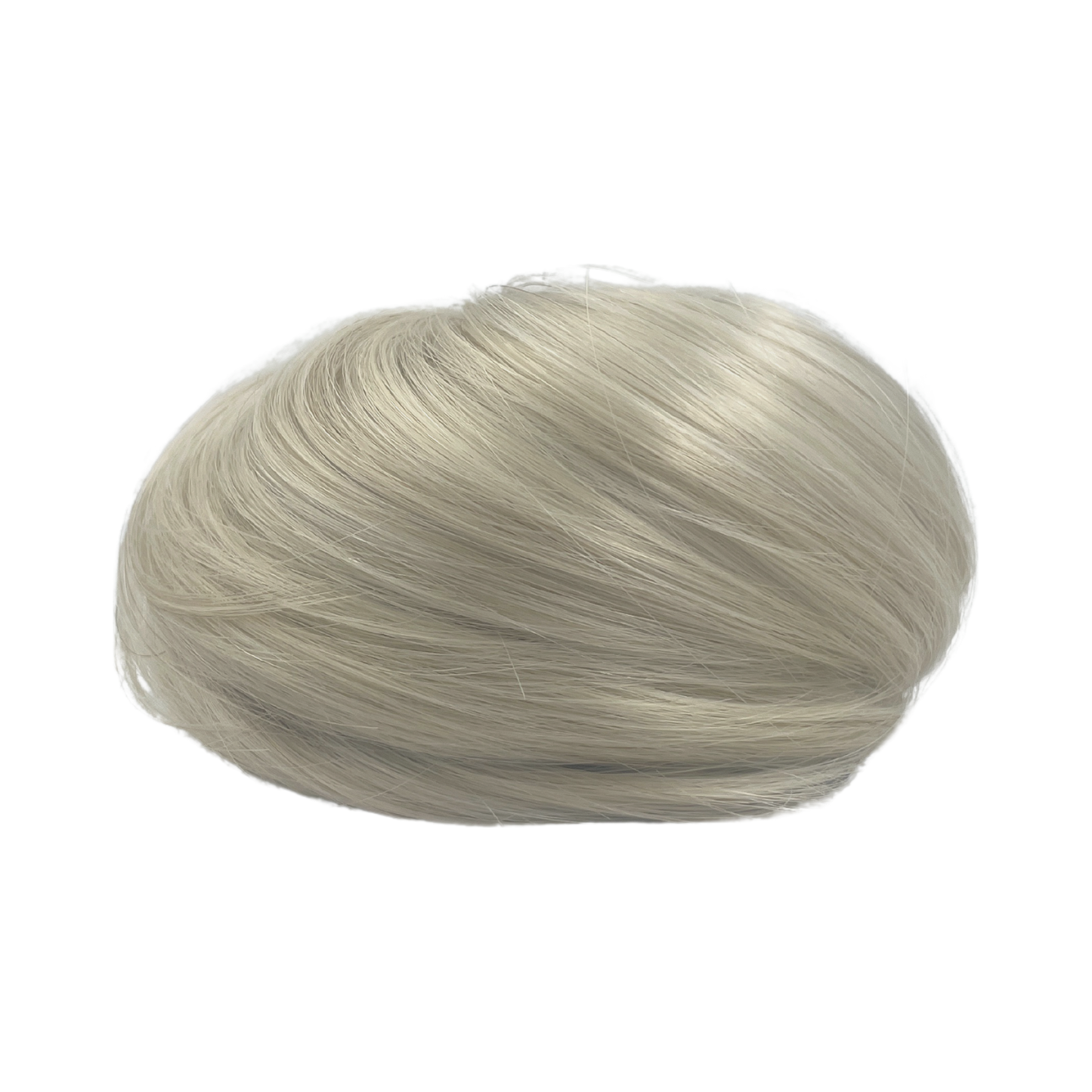 image of hair rehab london clip on bun hairpiece in shade ice blonde