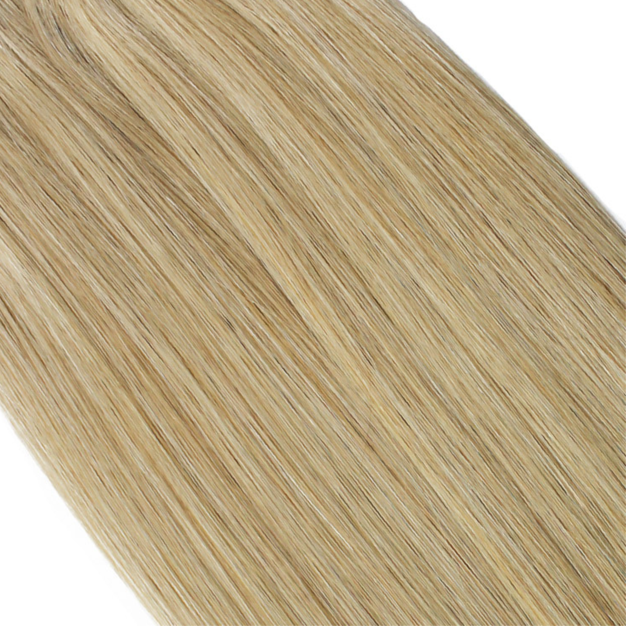 "hair rehab london 18" weft hair extensions shade swatch titled dirty blonde"