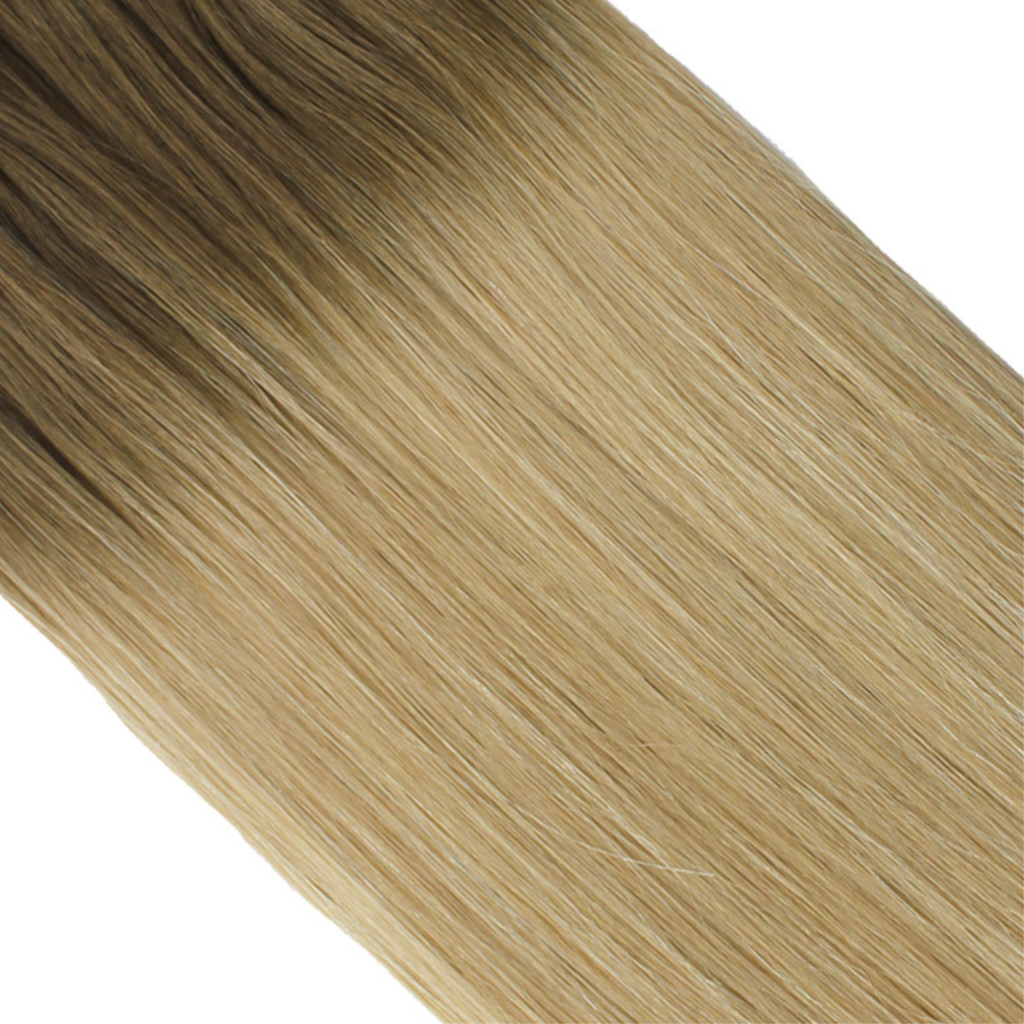 "hair rehab london 18" weft hair extensions shade swatch titled rooted dirty blonde"