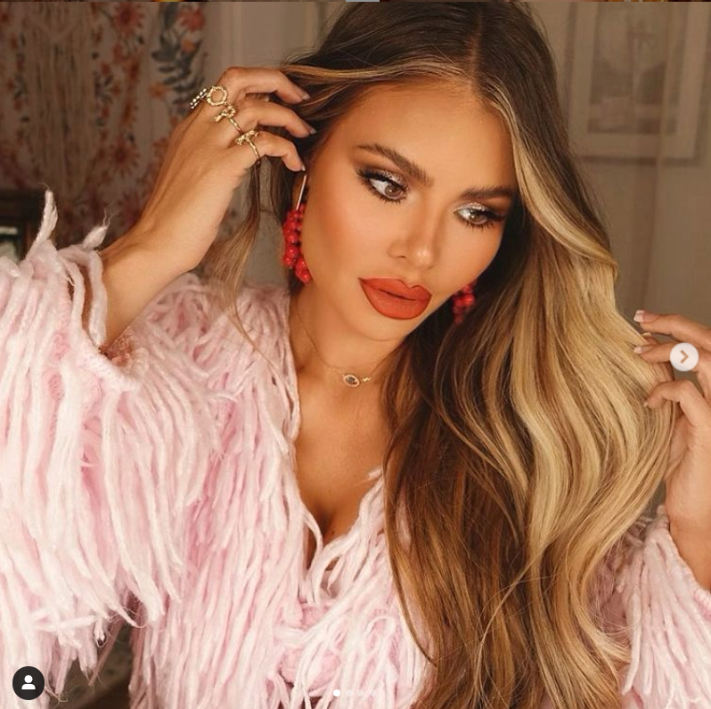 TOWIE's Chloe Sims wearing Hair Rehab London Tape Hair Extensions