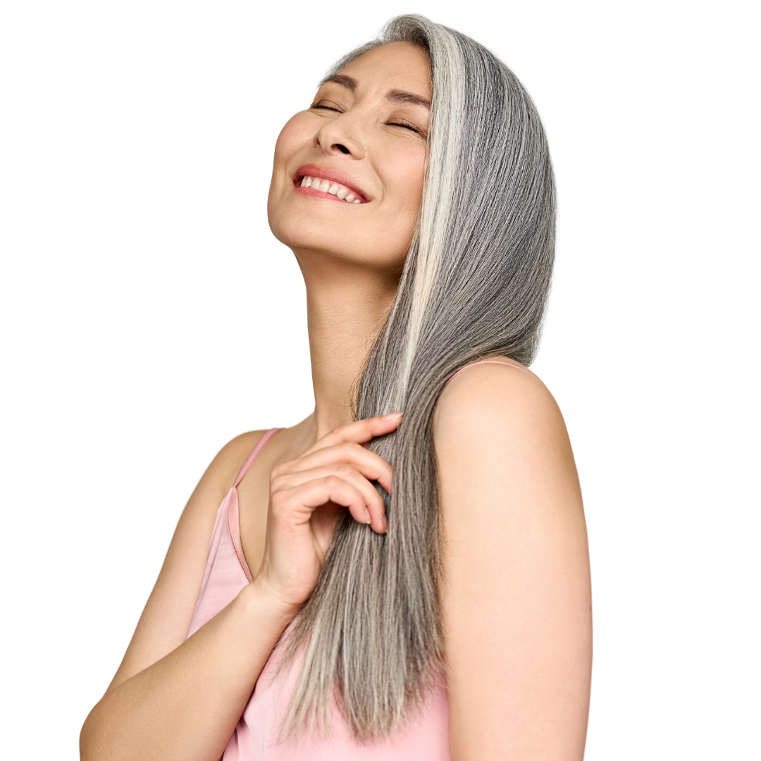 Grey Clip-in Hair Extensions