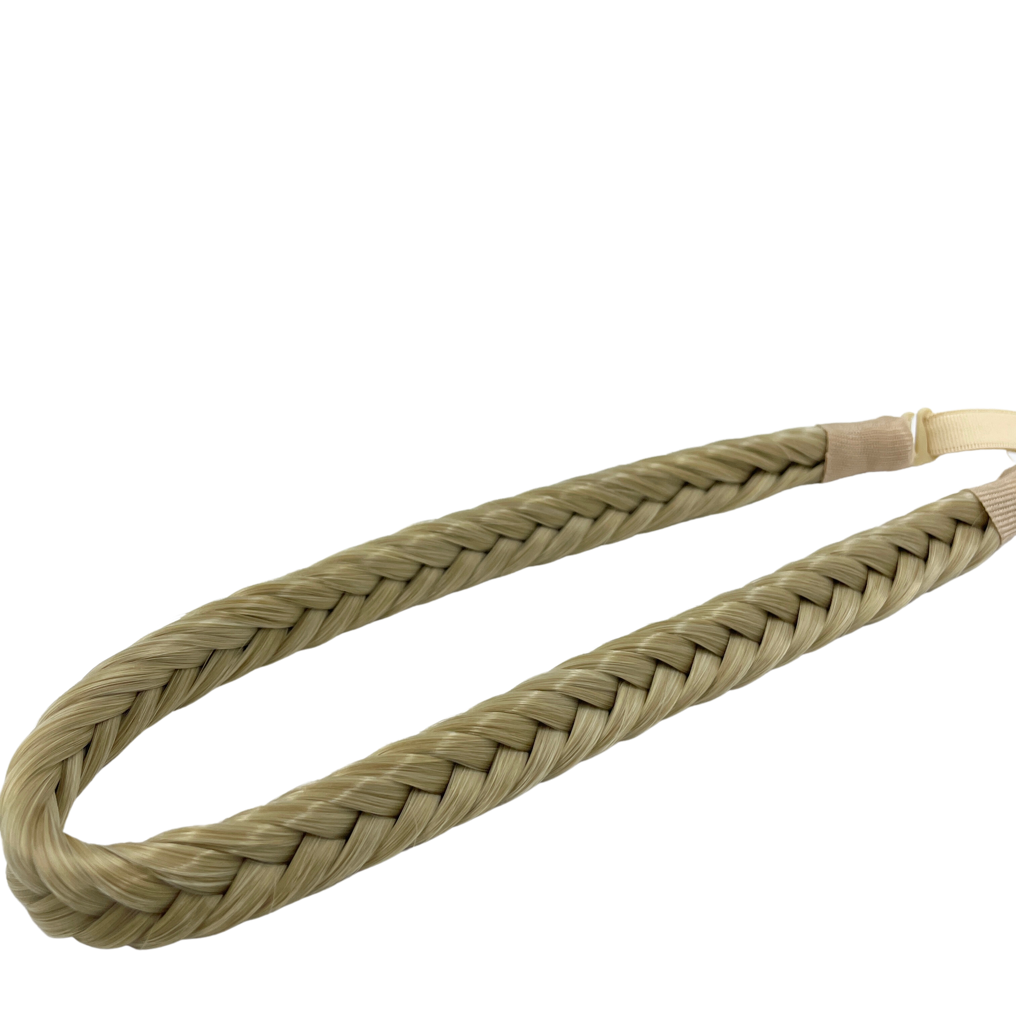 image of hair rehab london plait braid fishtail headband hairband in shade beige