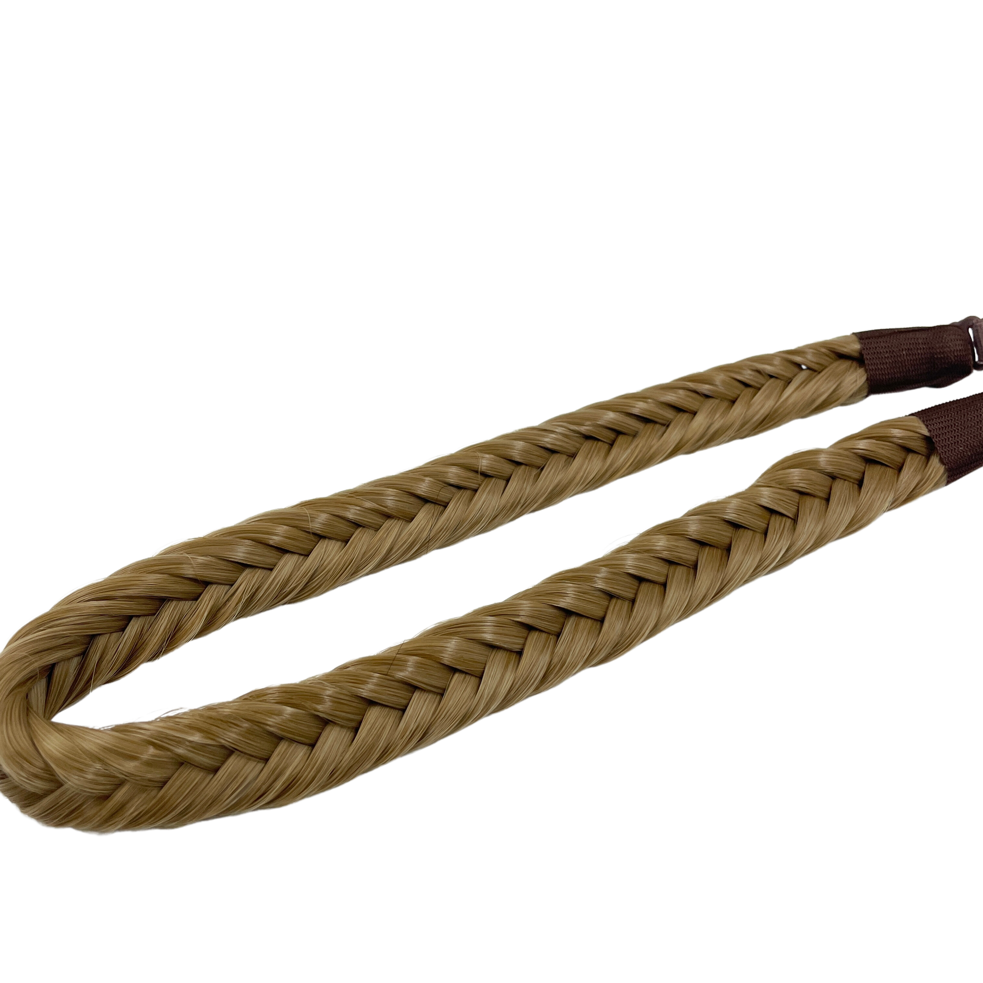 image of hair rehab london plait braid fishtail headband hairband in shade toffee
