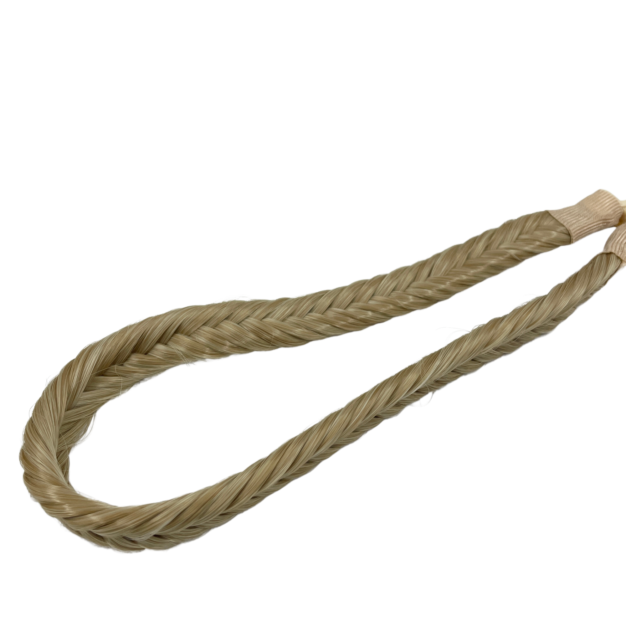 image of hair rehab london plait braid fishtail headband hairband in shade vanilla beach