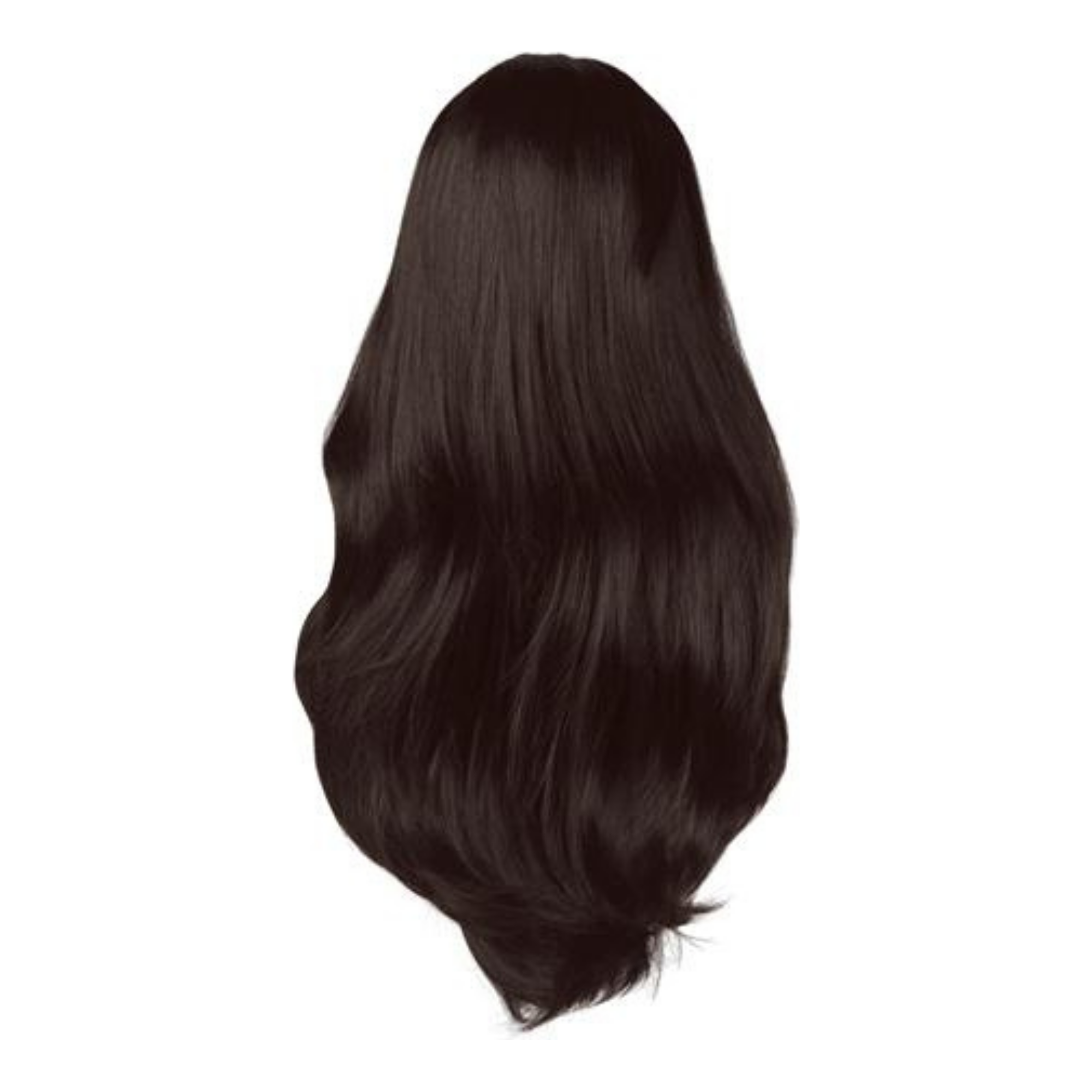 image of hair rehab london half wig hairpiece in shade midnight