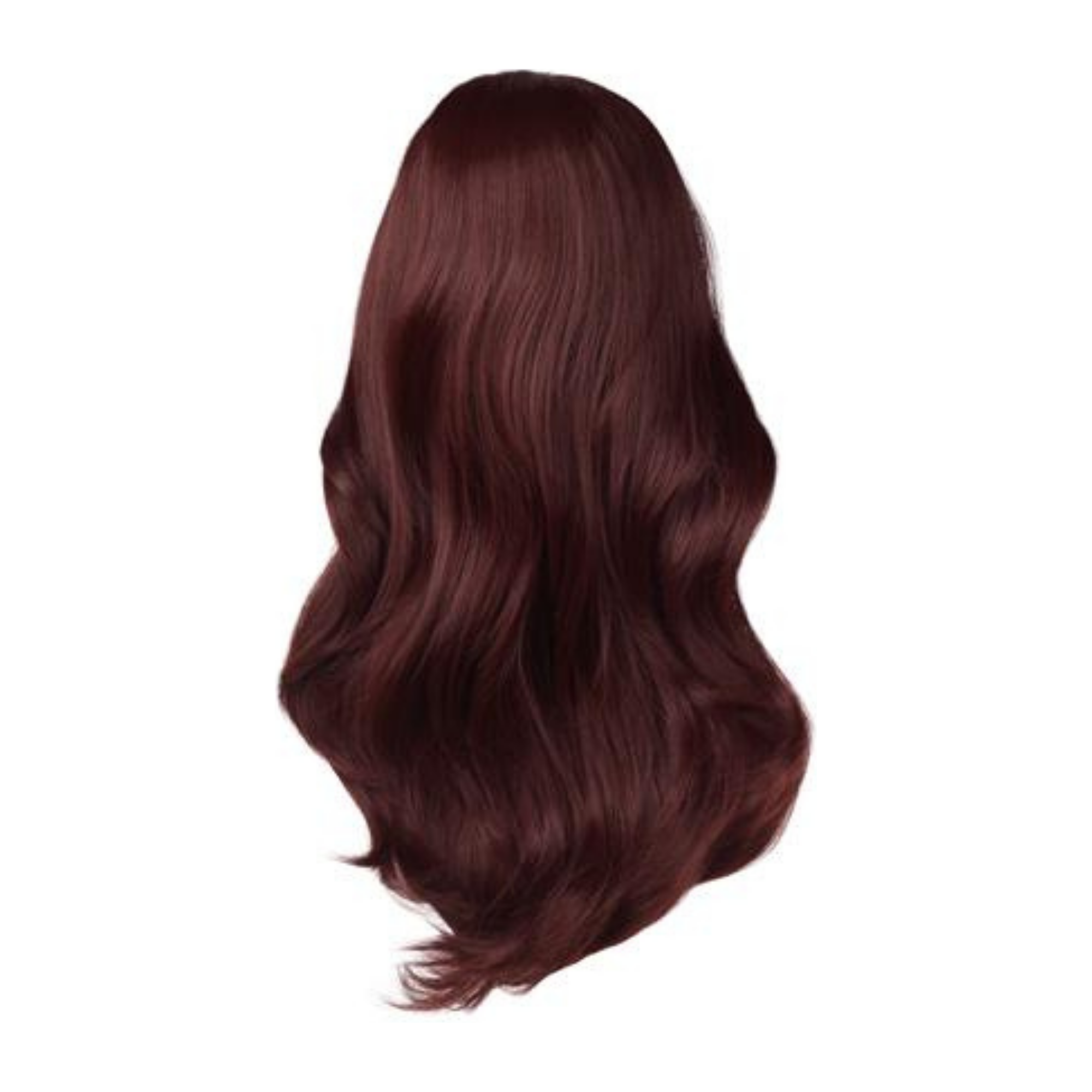 image of hair rehab london half wig hairpiece in shade burgundy