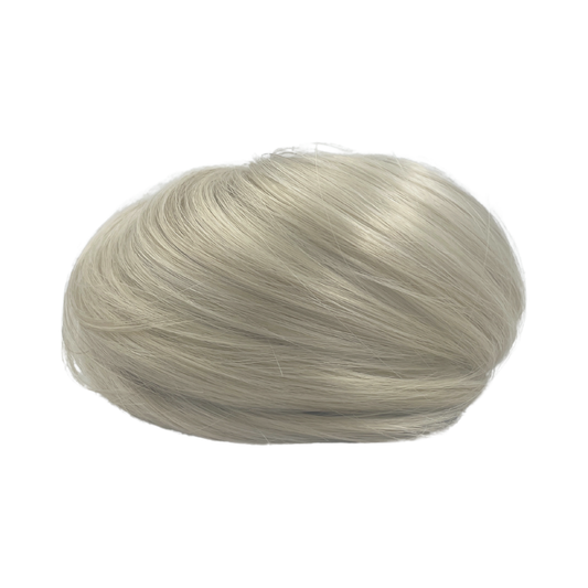 image of hair rehab london clip on bun hairpiece in shade ice blonde