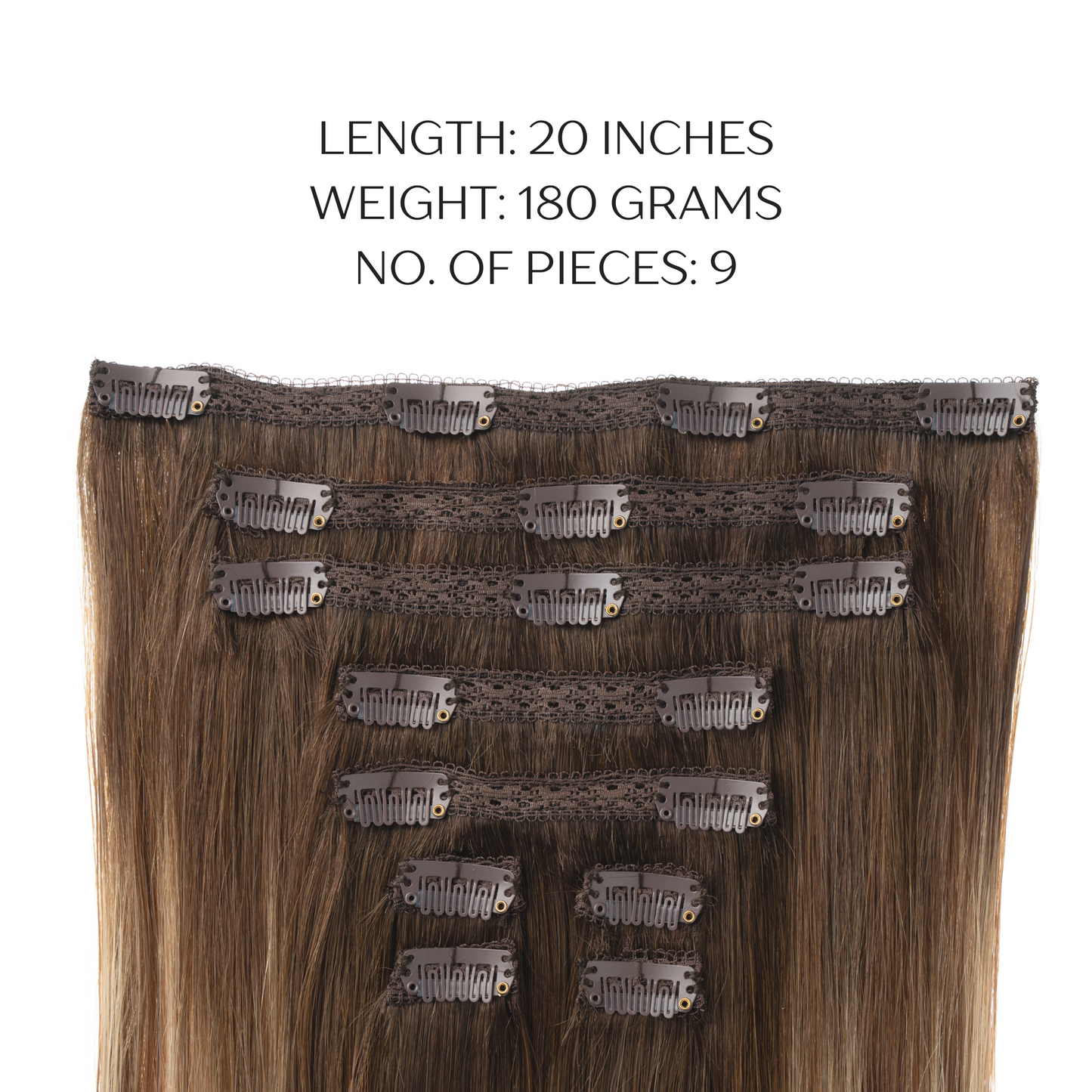 180 gram clip in hair extensions hot sale