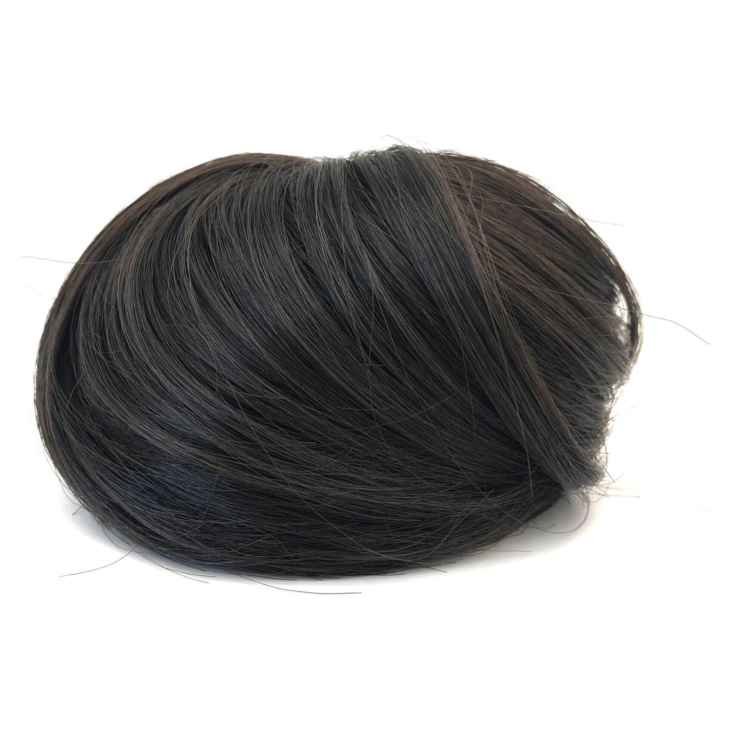 image of hair rehab london clip on bun hairpiece in shade midnight