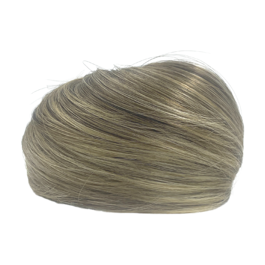 image of hair rehab london clip on bun hairpiece in shade rooted supermodel