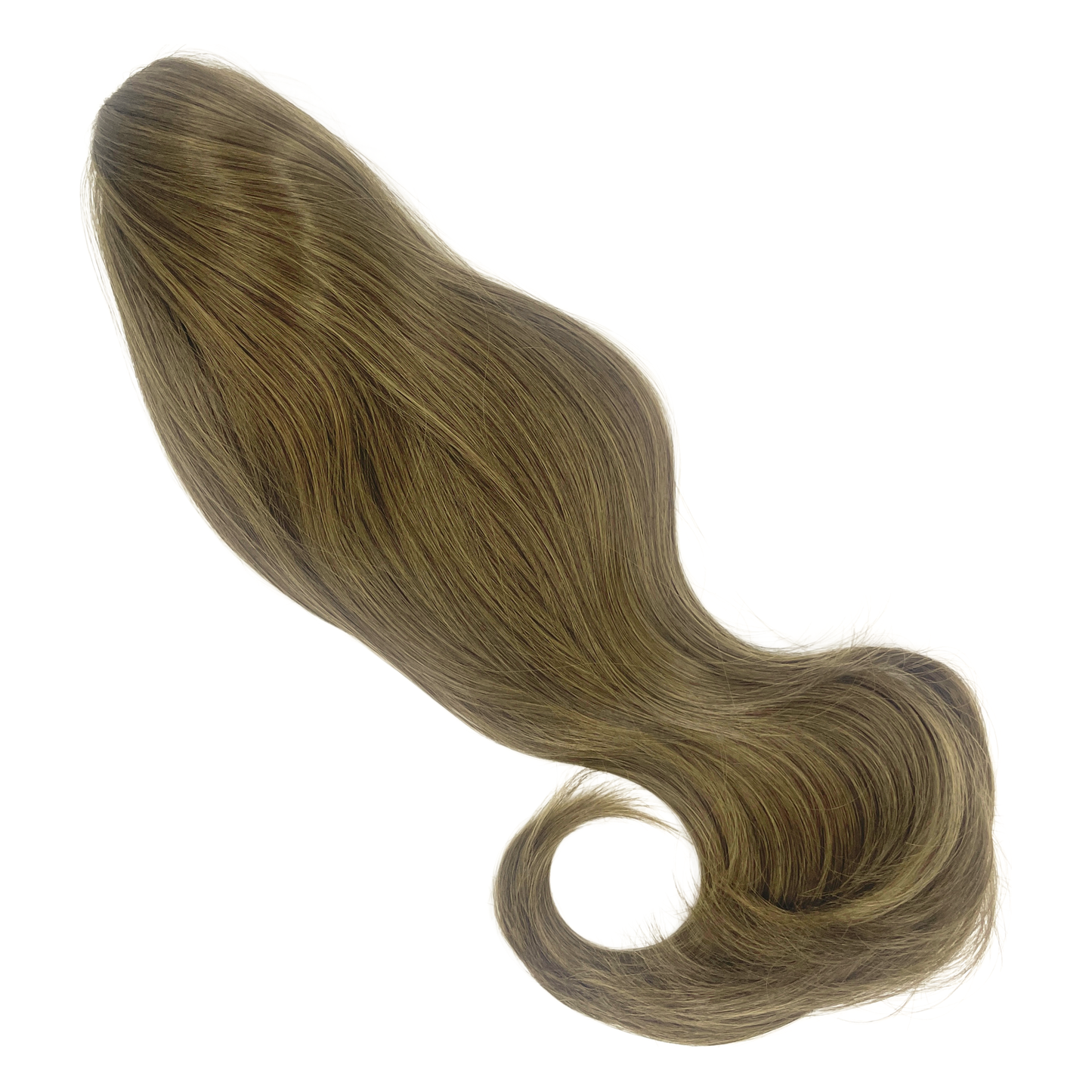 claw clip ponytail synthetic hairpiece in shade chestnut