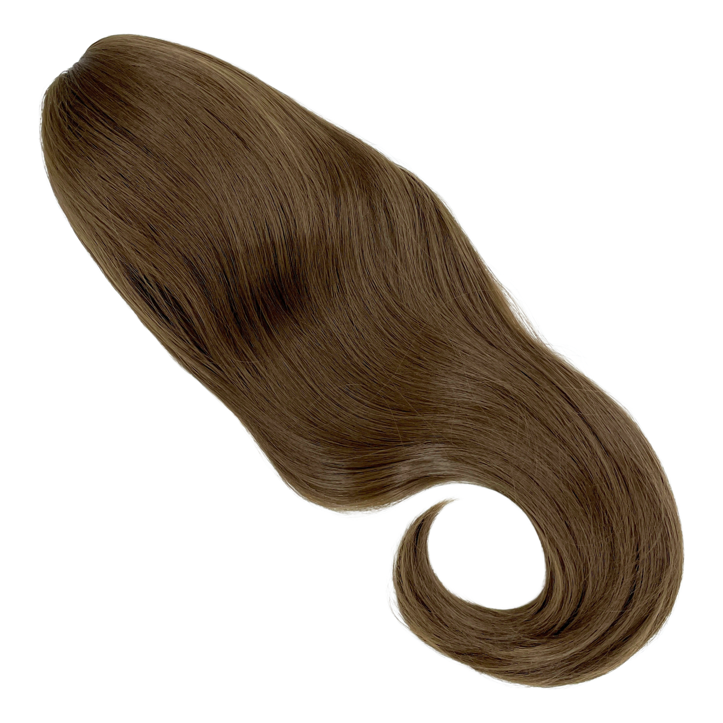 claw clip ponytail synthetic hairpiece in shade cocoa