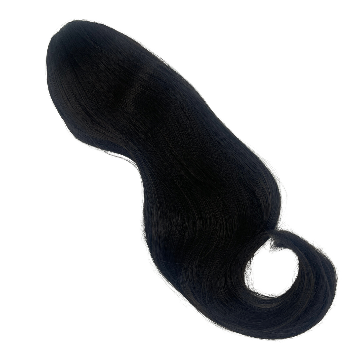claw clip ponytail synthetic hairpiece in shade midnight
