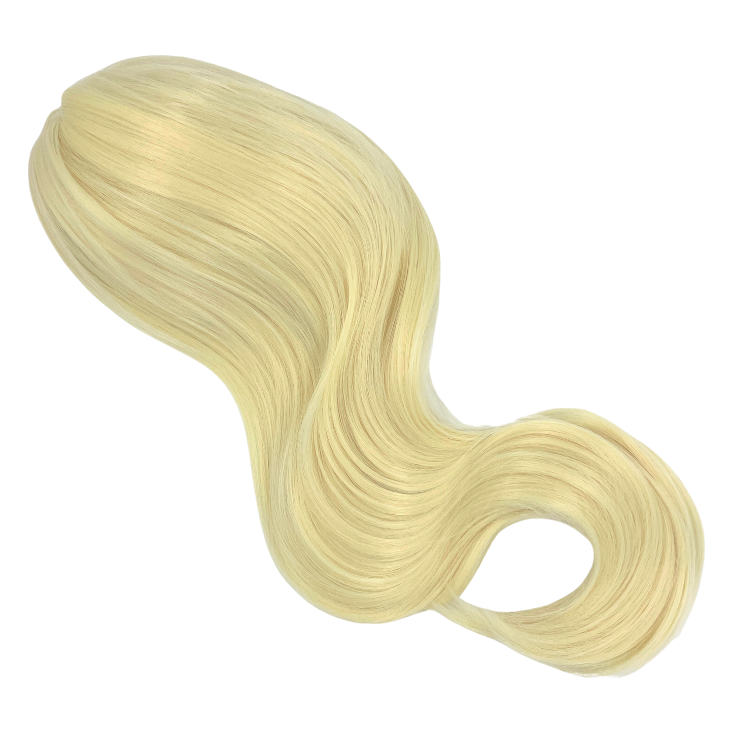 claw clip ponytail synthetic hairpiece in shade platinum