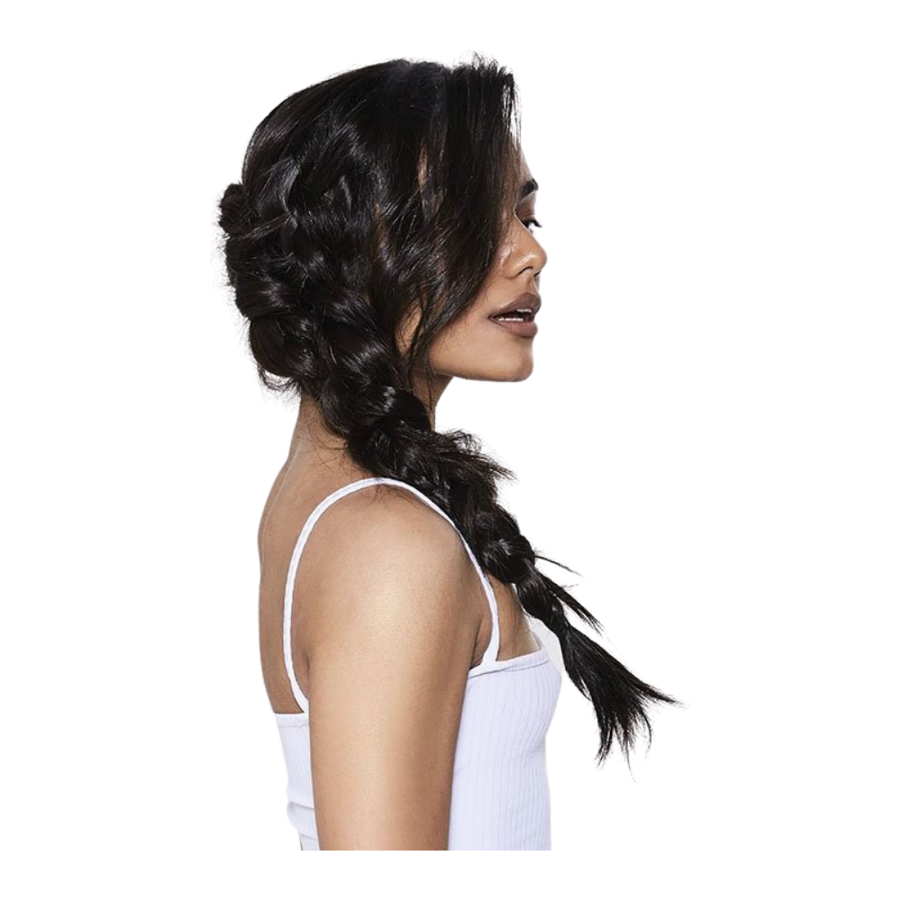 Model With Clip-in Plait