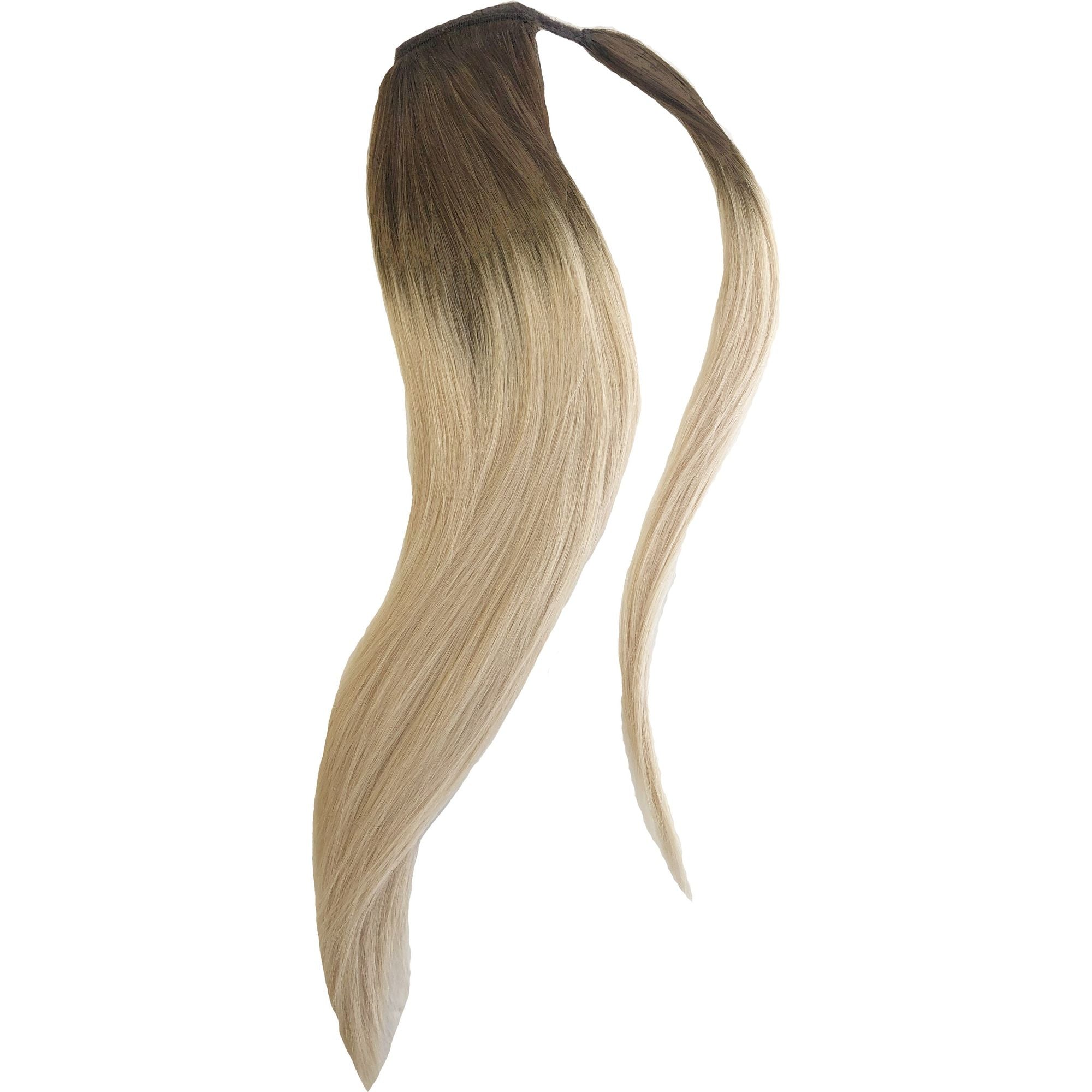 Luxe Wrap Ponytail 22" - Rooted Blonde AF