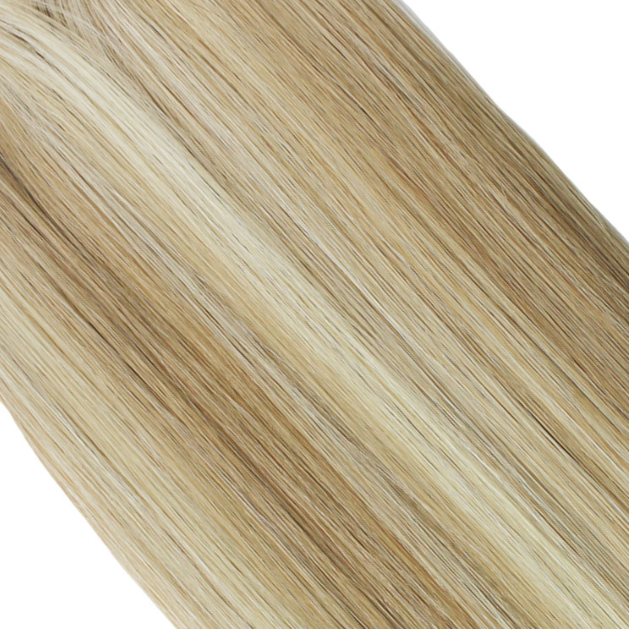 hair rehab london 18" length 120 grams weight original clip-in hair extensions shade titled coachella blonde