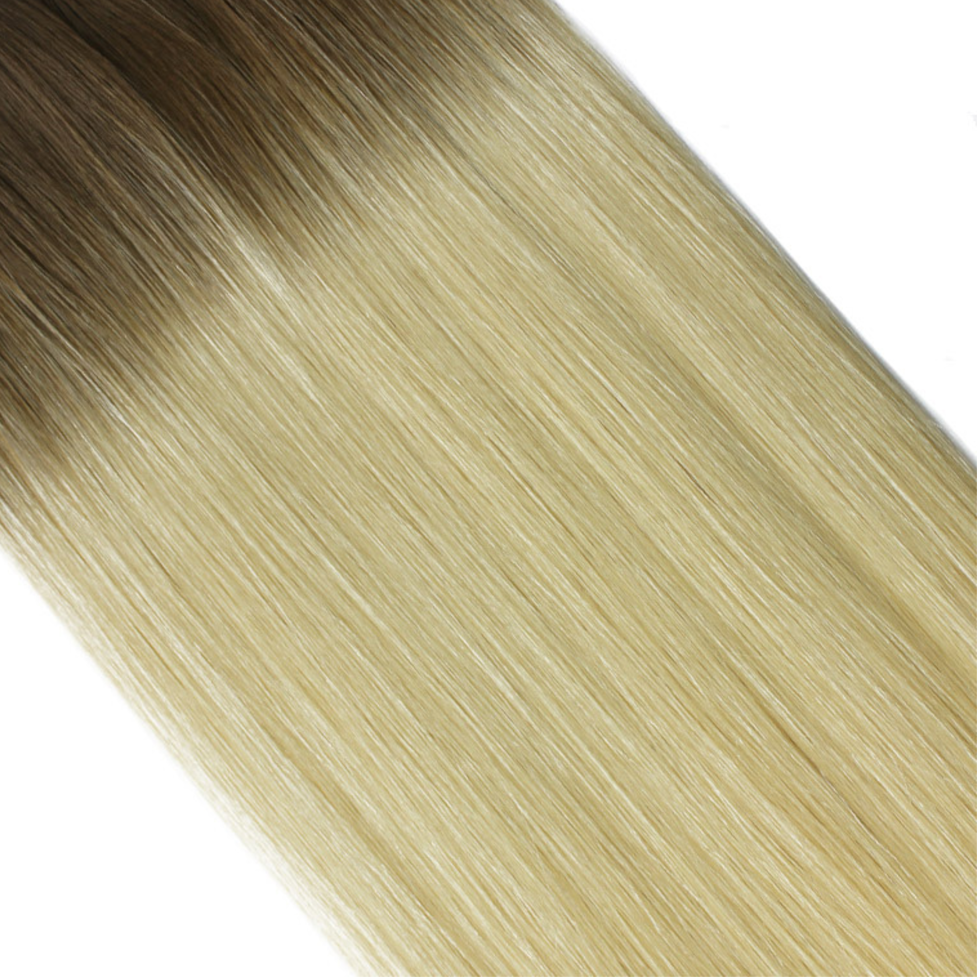 "hair rehab london 18" tape hair extensions shade swatch titled rooted bali blonde"
