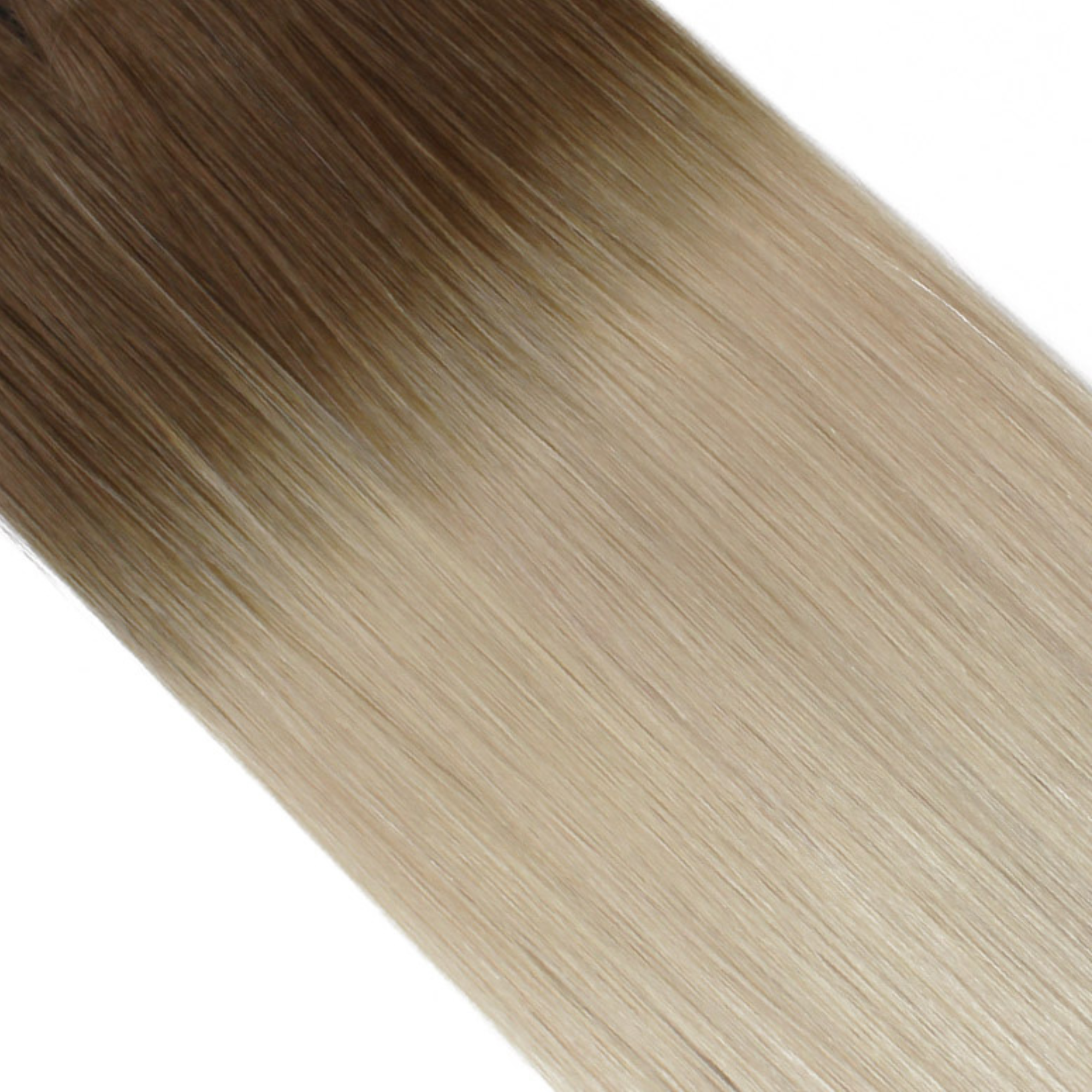 "hair rehab london 20" length 180 grams weight luxe clip-in hair extensions shade titled rooted blonde af"
