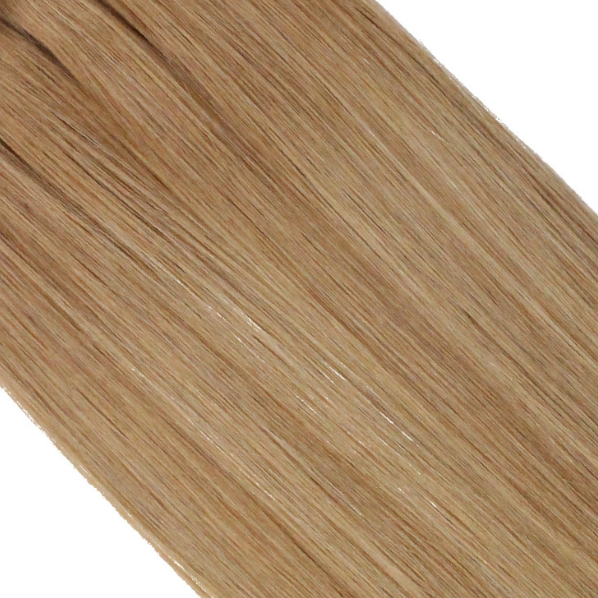 "hair rehab london 18" weft hair extensions shade swatch titled rooted mocha"