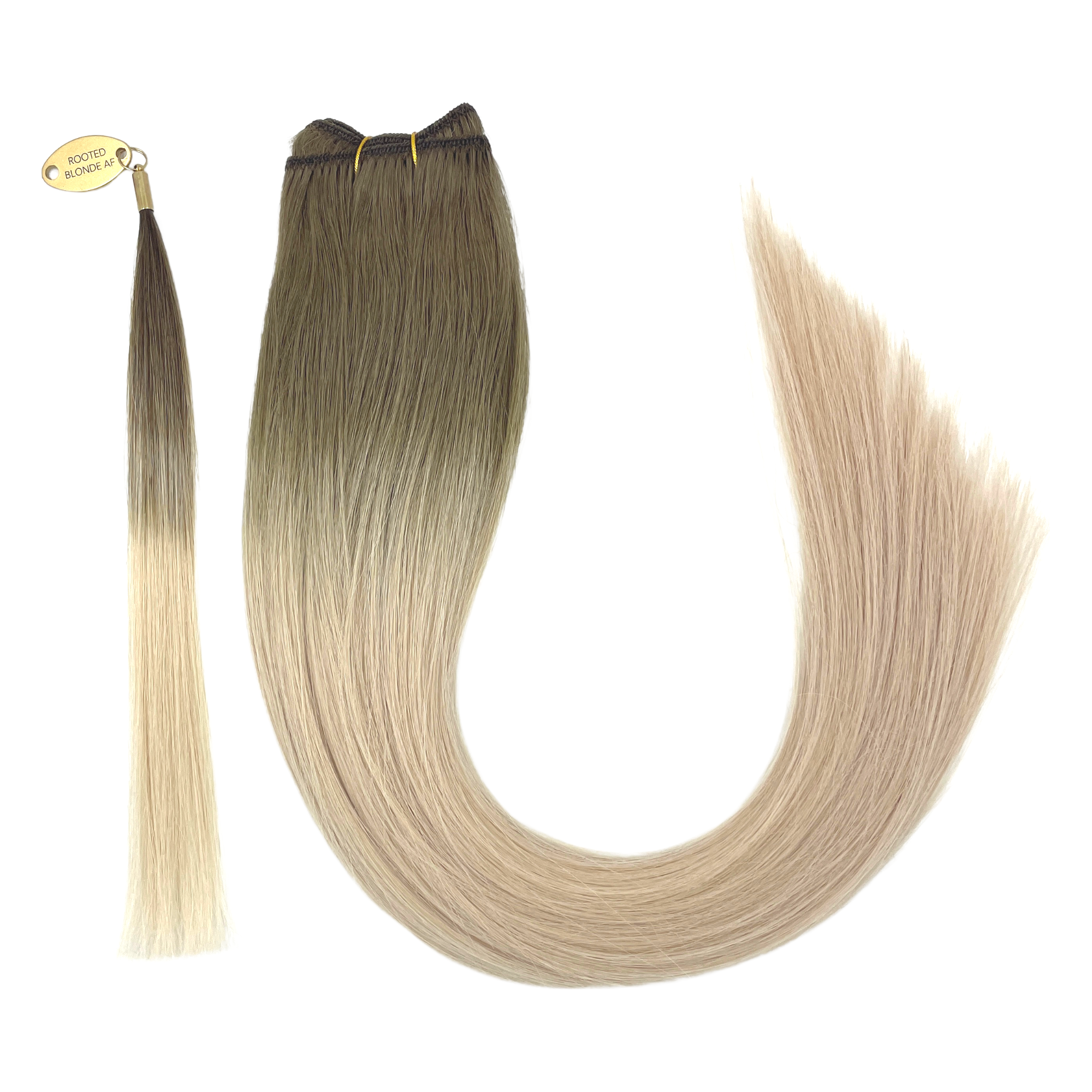 SECONDS LUXE WEFT ROOTED BLONDE AF 18"