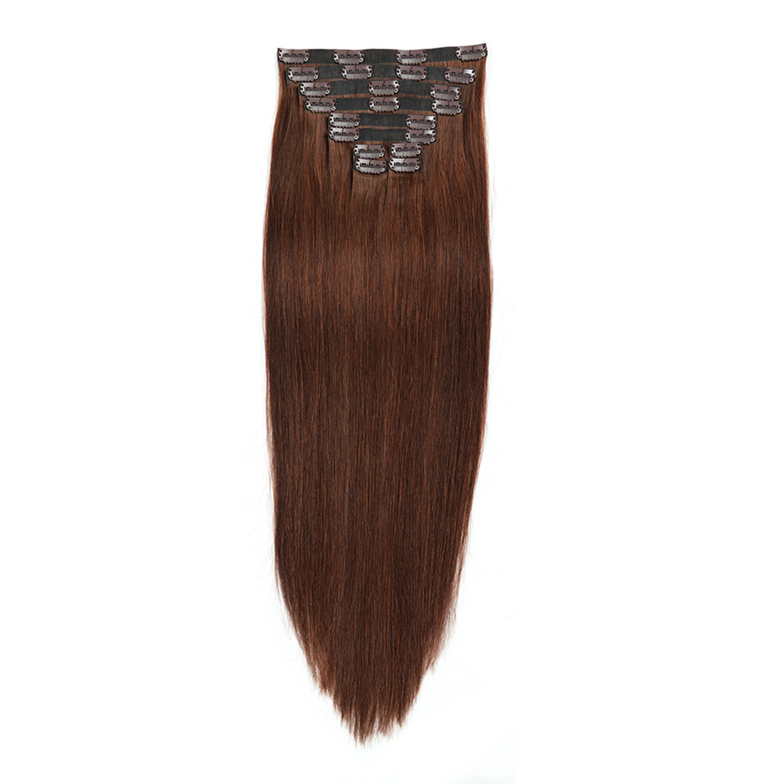 "photo of sealess weft silicone extra long ultimate clip-in hair extensions by hair rehab london "